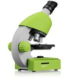 Microscope 40x-640x - BRESSER JUNIOR - …clairage LED - kit d'expÈrimentation - vert