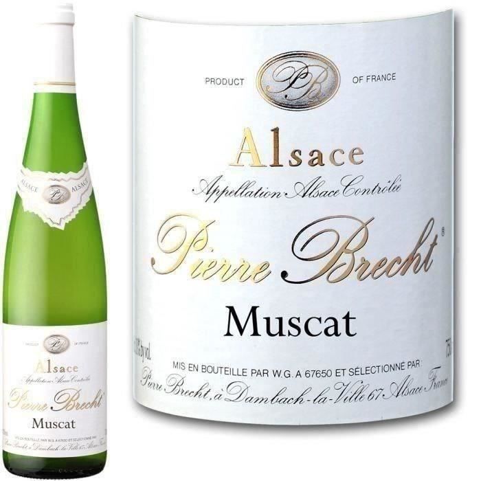 Pierre Brecht Muscat - Vin blanc d'Alsace 2023