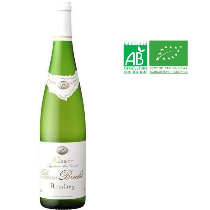 Vin blanc d'Alsace Pierre Brecht 2023 Riesling - Bio