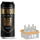 Biere Brewdog Black Heart Draught Stout - Canettes 10 x 44 cl - 4,1°