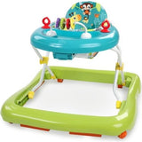 BRIGHT STARTS Trotteur bébé pliable- Safari- Jouets interactifs, Hauteur Réglable, Cadeau Noel bébé  6M+