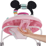 DISNEY BABY -MINNIE-Trotteur bébé fille évolutif et pliable 2-en-1  Avec jouet d'éveil amovible intégré, Cadeau Noel bébé