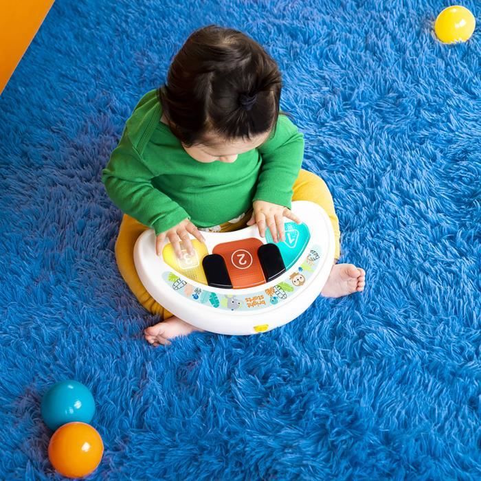 BRIGHT STARTS Trotteur bébé pliable  2 en 1 - Animaux de la Jungle, Musique et Lumieres,Cadeau Noel bébé