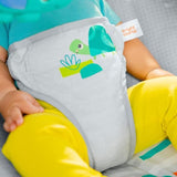 BRIGHT STARTS Transat pour bébé Animaux, Vibrations apaisantes, Arche d'éveil avec jouets interactifs, Cadeau Noel bébé