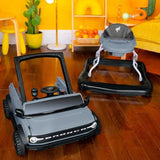 BRIGHT STARTS Trotteur et pousseur Voiture Ford Bronco 4-en-1, jouet de volant interactif et amovible, cadeau bébé 6M+