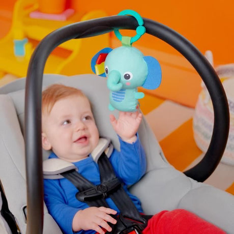 BRIGHT STARTS Tapis d'éveil bébé au sol évolutif pliable- Jungle Vert- arche avec jouets sensoriels et musicaux, miroir