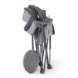 BRIGHT STARS Transat bébé pliable Gris Pop 'N Chill, pare soleil SPF +50 et sac de transport inclus