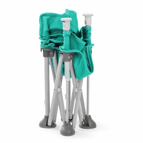BRIGHT STARS Rehausseur de chaise fille, Vert,  pliable, nomade, de voyage, Léger et facile a nettoyer, Sac de transport inclus