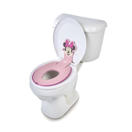 DISNEY BABY- MINNIE- Réducteur de lunette de toilette enfant universel adhésif?, innovant, Installation rapide, semi-permanent