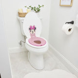 DISNEY BABY- MINNIE- Réducteur de lunette de toilette enfant universel adhésif?, innovant, Installation rapide, semi-permanent