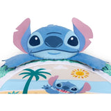 DISNEY BABY - STITCH - Tapis de sol éveil bébé, évolutif, arche avec jouets sensoriels, peluche, miroir, coussin Stitch, hochet