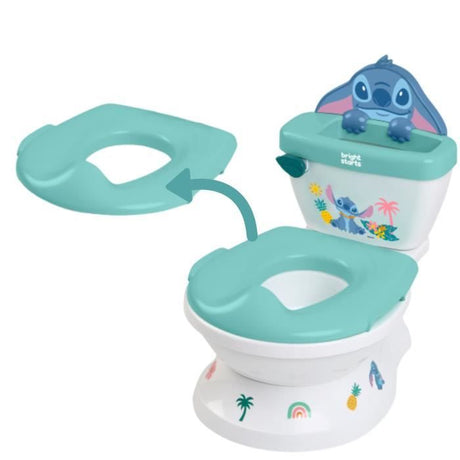 DISNEY BABY - STITCH - Mini toilette avec réducteur de lunette de toilette inclus, 2 en 1, Pot amovible facile a nettoyer