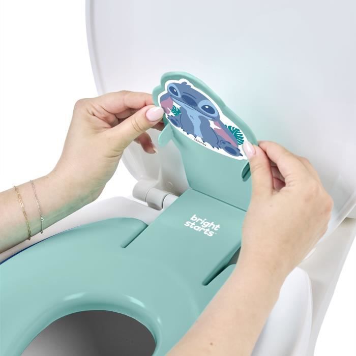 DISNEY BABY - STITCH - Réducteur de lunette de toilette enfant universel adhésif?, Installation rapide