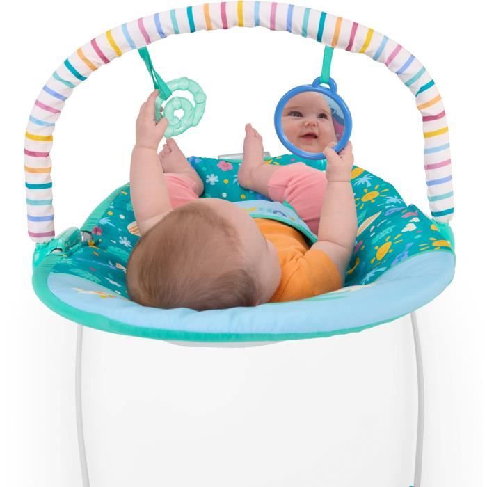 DISNEY BABY - STITCH - Transat bébé, Arche avec jouets d'éveil amovible, Vibrations apaisantes, évolutif de 0 a 6 mois