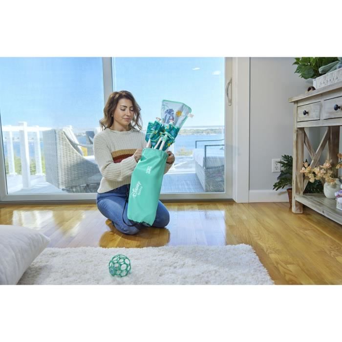 DISNEY BABY - STITCH - Rehausseur de chaise pliable, Léger et facile a nettoyer, Sac de transport inclus