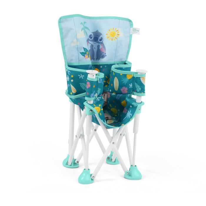 DISNEY BABY - STITCH - Rehausseur de chaise pliable, Léger et facile a nettoyer, Sac de transport inclus