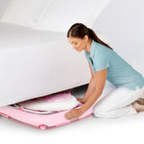 BRIGHT STARTS Trotteur pour  bébé fille évolutif et pliable 2-en-1 - Jardin Rose - Cadeau Noel bébé, Musique, Hauteur Réglable