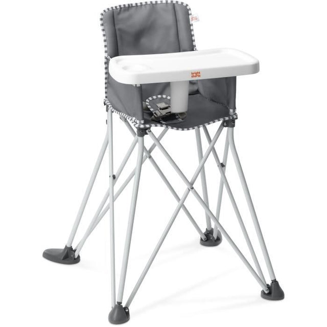 BRIGHT STARS Pop N Dine- Chaise haute pour repas bébé, pliable, nomade, de voyage, Léger, facile a nettoyer, Sac de transport inclus