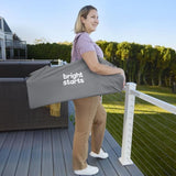 BRIGHT STARS Pop N Dine- Chaise haute pour repas bébé, pliable, nomade, de voyage, Léger, facile a nettoyer, Sac de transport inclus