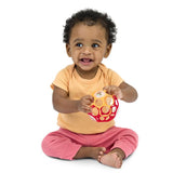 DISNEY BABY- WINNIE- Balle de motricité fine O Ball rouge et jaune 0M+