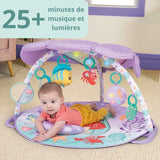 DISNEY BABY -PETITE SIRENE- Tapis d'éveil bébé évolutif Arche, jouets sensoriels et musicaux, guirlande lumineuse, cadeau bébé