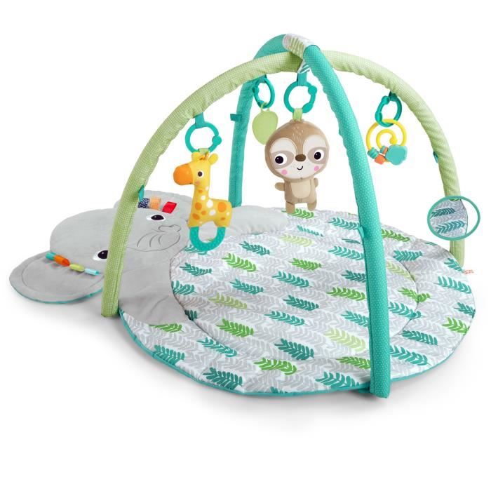 BRIGHT STARTS Tapis d'éveil Hug n Cuddle, éléphant