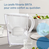 Filtres pour carafe - BRITA - MAXTRA PRO - 4 mois - Carafe MARELLA blanche offerte