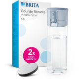 Gourde filtrante - BRITA - 2 microdiscs inclus - Bleu pastel