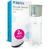 Gourde filtrante - BRITA - 2 microdiscs inclus - Vert pastel