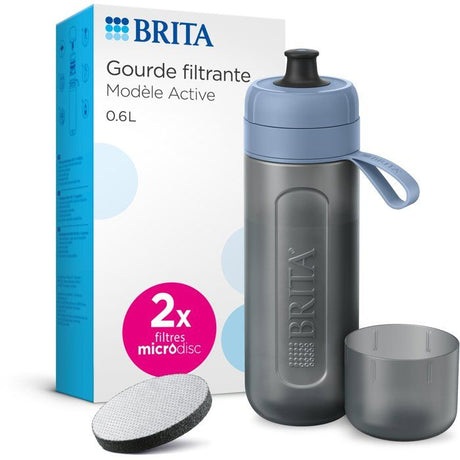 Gourde filtrante - BRITA - Active - 2 microdiscs inclus - Vert pastel