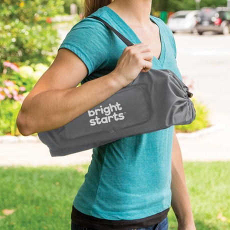 BRIGHT STARTS Rehausseur de chaise pliable, PoP N Sit, nomade, de voyage, Léger et facile a nettoyer, Sac de transport inclus