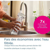 Bouteille filtrante - BRITA - Blanc Graphite - 1,3L - 6 filtres MicroDisc - Compatible lave-vaisselle
