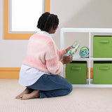 BRIGHT STARTS Tapis d'éveil bébé au sol évolutif pliable- Foret tropicale- arche avec jouets sensoriels et musicaux ,miroir