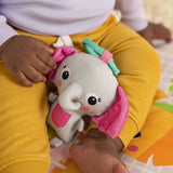 BRIGHT STARTS Tapis de sol éveil bébé évolutif pliable- Jungle Rose- arche avec jouets sensoriels et musicaux, miroir