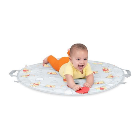 DISNEY BABY- WINNIE- Tapis d'éveil bébé au sol reversible évolutif pliable- arche en bois-  jouets sensoriels et musicaux, miroir