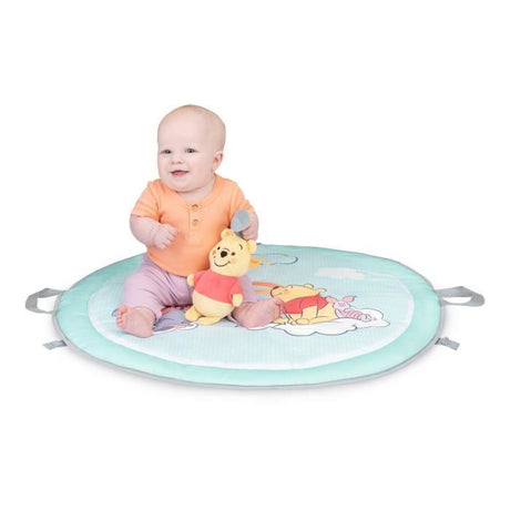 DISNEY BABY- WINNIE- Tapis d'éveil bébé au sol reversible évolutif pliable- arche en bois-  jouets sensoriels et musicaux, miroir