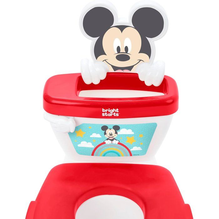 DISNEY BABY - MICKEY- Mini toilette avec réducteur de lunette de toilette inclus, 2 en 1, MySize, Pot amovible facile a nettoyer