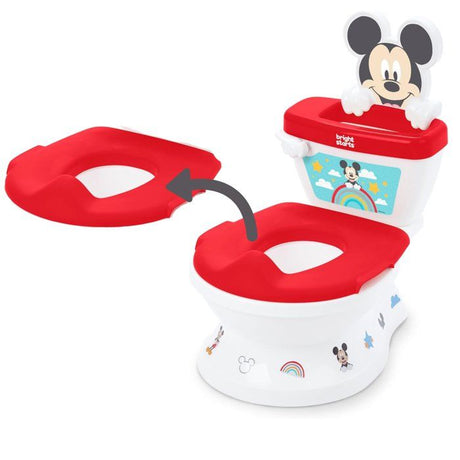 DISNEY BABY - MICKEY- Mini toilette avec réducteur de lunette de toilette inclus, 2 en 1, MySize, Pot amovible facile a nettoyer