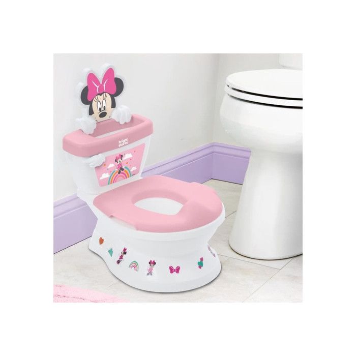 DISNEY BABY - MINNIE- Mini toilette avec réducteur de lunette de toilette inclus, 2 en 1, MySize, Pot amovible facile a nettoyer