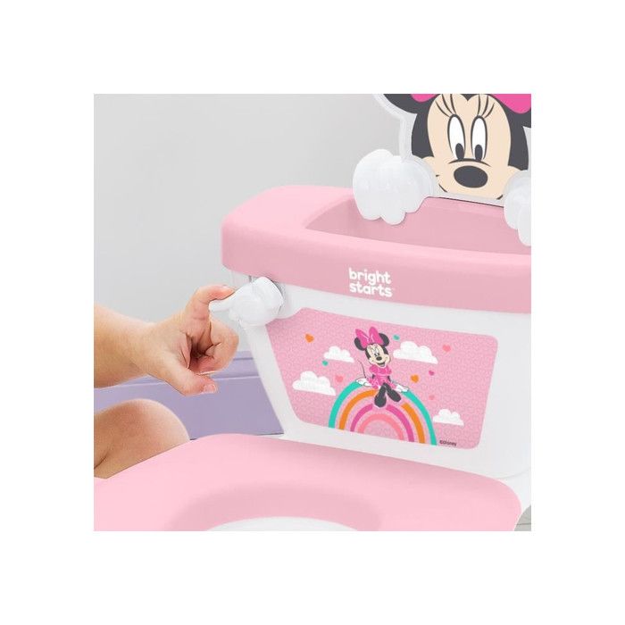DISNEY BABY - MINNIE- Mini toilette avec réducteur de lunette de toilette inclus, 2 en 1, MySize, Pot amovible facile a nettoyer