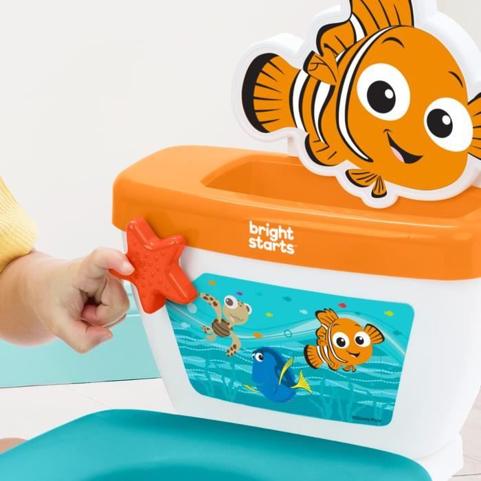DISNEY BABY - NEMO- Mini toilette avec réducteur de lunette de toilette inclus, 2 en 1, MySize, Pot amovible facile a nettoyer