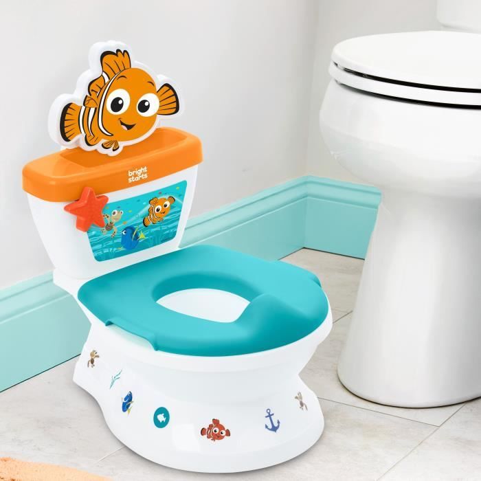 DISNEY BABY - NEMO- Mini toilette avec réducteur de lunette de toilette inclus, 2 en 1, MySize, Pot amovible facile a nettoyer