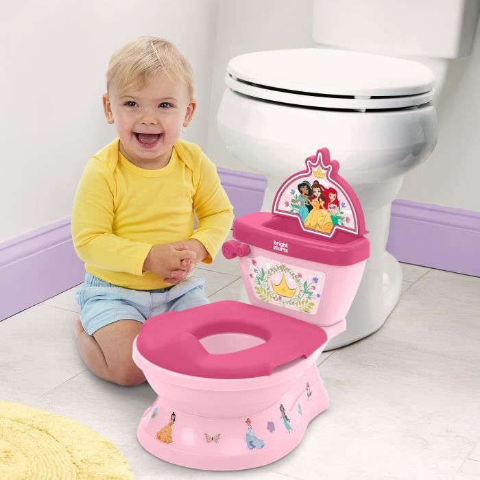 DISNEY BABY - PRINCESSES- Mini toilette avec réducteur de lunette de toilette inclus, 2 en 1, MySize, Pot amovible facile a nettoyer