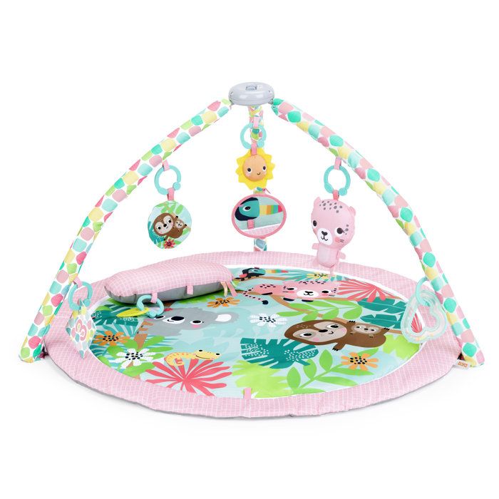 BRIGHT STARTS- Tapis d'éveil pliable POP 'N Wiggle Rosy Rainforest
