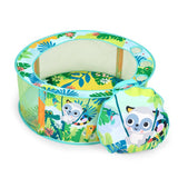 BRIGHT STARTS- Piscine à Balles Rainforest pliable avec sac de transport inclus, 20 balles