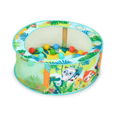 BRIGHT STARTS- Piscine à Balles Rainforest pliable avec sac de transport inclus, 20 balles