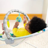 BRIGHT STARTS Transat bébé vibrant Wild Wonders- Arche avec jouets d'éveil amovible, Harnais 3 points