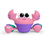 BRIGHT STARTS Jouet bébé 6M+ Crabe musical à poursuivre, jouet de motricité globale et fine, capteurs à obstacle, rose
