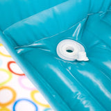 BRIGHT STARTS- Baignoire gonflable avec pompe intégré, 8 balles de jeu et bouche d'évacuation