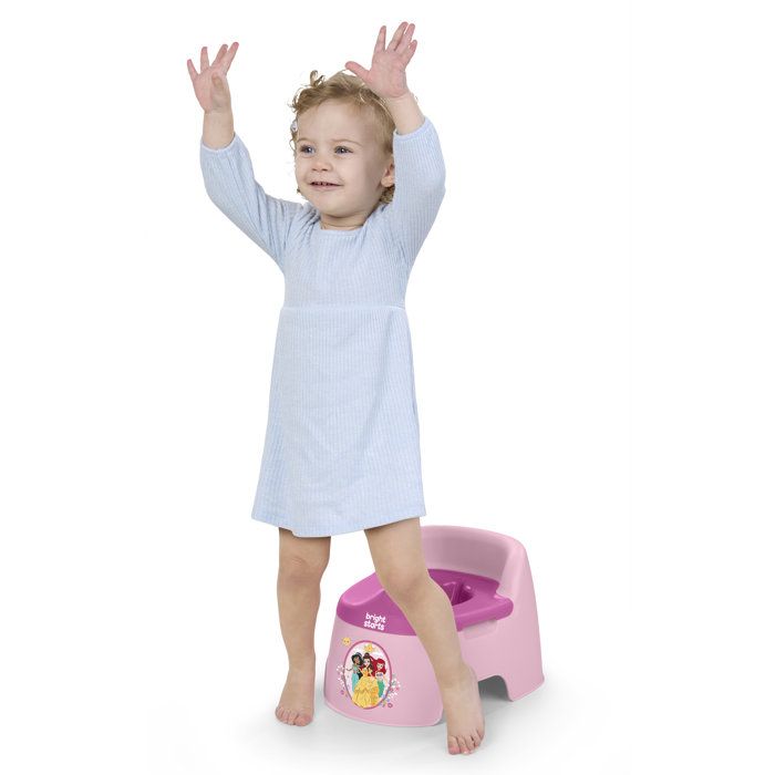 DISNEY BABY- PRINCESSES- Pot d'apprentissage ergonomique, protection éclaboussures, cuvette amovible